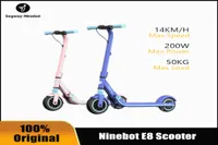 Ninebot No 9 Çocuk Elektrikli Scooter E8 Mavi 612 Yıllık Gençler Katlanabilir Twowheeled Scooter8776338