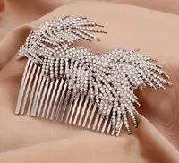 Moda Bridal Wedding Tiaras Shornning Rhinestone Fine Comb Jewelry Acess￳rios Cristal Hair Brush LY699400341
