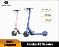 Ninebot No 9 Çocuk Elektrikli Scooter E8 Mavi 612 Yıllık Gençler Katlanabilir Twowheeled Scooter6285337