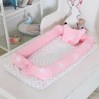 Newborn Baby Sleeping Multi-Function Folding Anti-Pressure Bionic Nest Unisex Bed Crib MAR15270Y