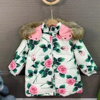 Children down coat jacket designers Baby Boys Girls Autumn Winter warm tag Jackets for Kids Hooded Outerwear Coats Clothes339Z