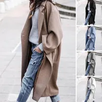 Женская шерсть зимнее пальто.
