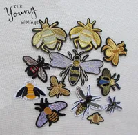 Sewing Clothes Patch High Quality Iron On Embroidery accessory Patches fix Applique Motifs Sew On Garment Stickers Crown Bee Ne1951389