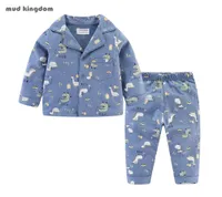 Mudkingdom Boys Girls Pajamas Set Callared Long Sleeve Cute Cartoon Autumn Toddler Pajama Kids Sleepwear Print Children Clothes 214174923