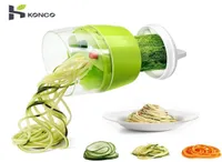 New ABS Carrot Cucumber Spiral Grater Cutter Vegetable Fruit Slicer Salad Noodle Spaghetti Zucchini Blade Spiral Tools 210326