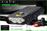 10000mAh Bike Light USB Rechargeable 5000 Lumens Bike Headlight 6T6 LED Super Bright Flashlight Front Lights and Back Rear light 25459279