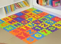 36Pcsset Foam Number Alphabet Puzzle Play Mat Baby Rugs Toys Play Floor Carpet Interlocking Soft Pad Children Games Toy5681758