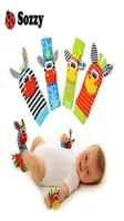 Sozzy Baby toy socks Baby Toys Gift Plush Garden Bug Wrist Rattle 3 Styles Educational Toys cute bright color294F1669401