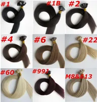 50g 1set 50Strands Pro Bested Flat Tip Extensions Hair 18 20 22 24inch Extensions br￩siliennes de cheveux humains indiens1392399