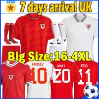 XXXL 4XL 2022 Wales National Team voetbaltruien Cymru Bale James Allen Wilson Vokes Ramsey Ampadu Jersey 22 23 Men Kids Kits Maillot de voetbal Shirts Camisetas Top
