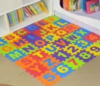 36Pcsset Foam Number Alphabet Puzzle Play Mat Baby Rugs Toys Play Floor Carpet Interlocking Soft Pad Children Games Toy8287530