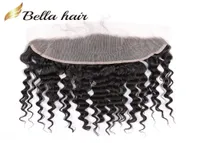 Brazilian Deep Wave 134 EarEar Lace Frontal Closure Human Hair Extensions Bella Products2728432