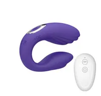 Sex toy toys Massagers 10 Speed Wearable Vibrator Wireless Remote USB Rechargeable Dildo G Spot U Silicone Stimulator Female Masturbation J2208