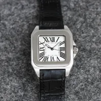 Relojes de diseñador Carti Luxury Men's Watch White Square Dial 40 mm W20106x8 Hebilla plegable Sapphire Digital Digital Cristal Acero inoxidable de acero inoxidable 904L