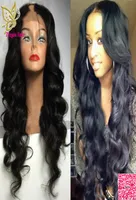 Человеческие волосы U Part Wigs Свободная волна необработанная девственная индийская remy Human Hair upart Wig Wig Wavy Средняя часть для чернокожих женщин7040784