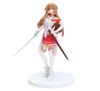 Anime Sq Sword Art Online Asuna White Color Collection Action Action Model Toy 18cm T2001063278615