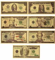 Multiple Banknote 45th President of American Gold Foil US Dollar Bill Set Fake Money8158903