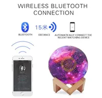 Portabla högtalare Bluetooth Wireless Muslim Night Light Quran 3D Moon med fjärrkontroll Speaekr Koran Touch Lamp9426431
