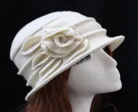 Lã de inverno fofo mulheres mulheres039s chapéu gorro floral berret cloche hat 6colors disponíveis 6999259