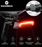 ROCKBROS Bike Tail Light USB Rechargeable Wireless Waterproof MTB Safety Intelligent Remote Control Turn Sign Bicycle Lamp 2202159663775