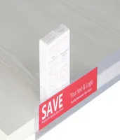 2220cm Data Strip Label Holder Shelf Edge Scanner Rail Tag Card Sign Frame Promotion Talker Selfadhesive Memo Name Card S4140626