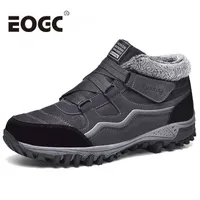 Boots Waterproof Winter Men boots Warm With Fur Snow Work safety shoes Women Footwear Fashion Rubber Ankle 221121