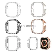 Capa de bling diamante para protetora de prote￧￣o de prote￧￣o para Apple Watch Ultra Iwatch Series 8 49mm