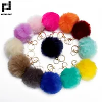 Basehome Grinktrinket Pompons Keychains Faux Fur Keychain Flauschige Schl￼sselketten Schmuckst￼cke Pom Pom Keychaingold Color Chain306g
