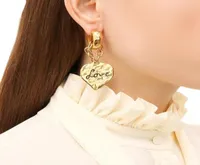 European And American Retro Love Chain Ear Earrings Light Luxury HighEnd Clips Ins Niche Personality Wild Fashion Jewelry1070969