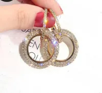 Nuovo design Gioielli creativi Eleganti orecchini in cristallo di alto livello Orecchini per feste di matrimonio in oro e argento per donna3300173