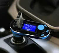 2015 New Bluetooth Car Kit Hands MP3 Player FM Transmitter Dual 2 USB Support SD Linein AUX4573987