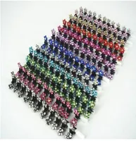 100 pezzi Crystal Flower Mini Capelli per capelli Attrezzatura per capelli Pin 12 colori da scegliere9121686