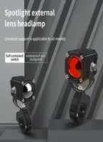 오토바이 LED 헤드 라이트 프로젝터 렌즈 듀얼 컬러 스트로브 ATV 스쿠터 구동 지점 전구 오토바이 보조 스포트라이트 램프 UNIVER8406063
