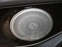 For MercedesBenz E C Class W213 W205 GLC X253 C253 260 200 Car Door Loudspeaker Sound Chrome Pad Speaker Cover Trim Frame Sticker6177023
