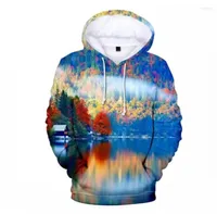 Men's Hoodies 3D Spring Autumn Pullovers Conservation Of Nature Hoodie Colorfull Fashion Men women Unisex Teenage Forest Clothes