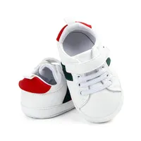 Chaussures bébé Baby Boy Girl Crib Shoes Nouveau-Born First Walkers Chaussures Fashion Sneakers à lacets 0-18 mois269f
