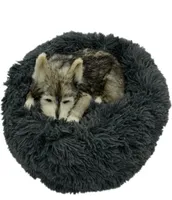 Кеннели для ручек мягкой собаки кровать круглый плюшевый плюшевый кошачий дом для собак кровать домашний коврик для собак коврик для коврика спящий центр продает продукты 220922