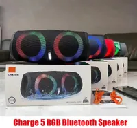 Charge 5 RVB Light Bluetooth Enceinte Charge5 Portable Mini Mini Wireless Outdoor Imperping Subwoofer Speakers Prise en charge de la carte USB TF Boxa