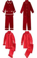 NXY Children039s Pyjamas Para Nios y Nias Ropa de Dormir A Juego la familia Farbe Rojo Navidad Slido Con Volantes Venta al por
