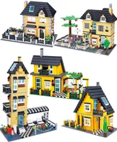 Wange Compatible City Architecture model capital building kits block kids toys children bricks France villa village sets Q06244779158