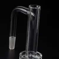 Fully Welded Beveled Edge Contral Tower Smoking Quartz Banger 2.5mm Wall 16mmOD Seamless Weld Banger Nails For Glass Water Bongs Dab Rigs Pipes