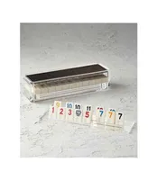 Lucite Board Game Set For All Age Person Thanksgiving Day Gift Brain Booster Game Custom Acrylic Rummy Q Set229E9835380
