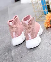 Дети 039s обувь супер красивая бриллиантовая бабочка для девочек Princess Kids детская спортивная обувь Hightop высококачественная Sho1159519