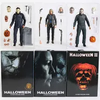 Christmas Toy Supplies NECA Freddy Krueger Halloween Michael Myers Laurie Strode Gremlins Horror Movie Action Figure Toy W221010252o