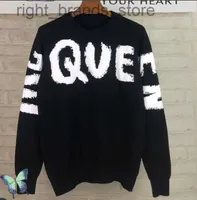 Suéteres masculinos McQueen Sweater 2022 Otoño Invierno Pareja de tejidos de alta calidad W220808 SFD