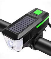Bike Lights Solar Energy Super Bright Bicycle Headlights Front LED Dustproof Sports Riding Equipment Accessories14864167