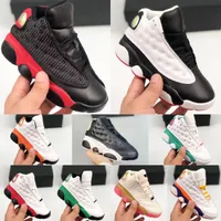 13s Basketball kids Shoes Black Jumpman 13 Sneakers Playground boys bred Baby designer trainers Toddlers Red Athletic shoe for kid youth infants shoe