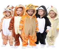 Пижама Кигуруми Детские для мальчиков девочки для мальчиков Единорог Фланелевая Дети Панда Пиджама костюм животные