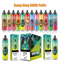 Bang King 6000 cigarettes électroniques jetables 850mAh Batterie rechargeable Cigarettes 14 ml Pods dechables Bang xxl