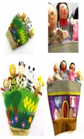 Cloth Plush wooden Animal Forest Glove Finger Puppets family puppets Animal glove Hand Puppets Kids Toys Zebra4509297